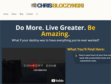 Tablet Screenshot of chrisbloczynski.com